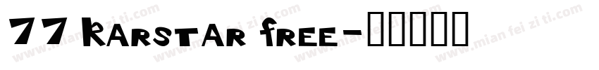 77 Karstar Free字体转换